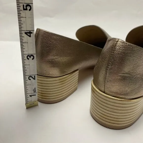 MERCEDES CASTILLO Tillie Loafer Pyrite Metallic Size 8