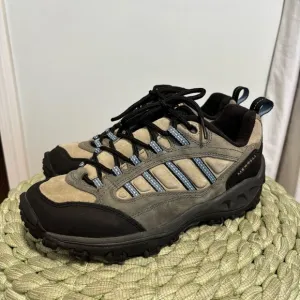 Merrell 45 Degree Blade Grey/Light Blue Lace Up Hiking Boots NWOB
