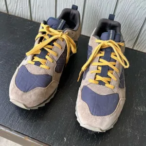 Merrell Alpine Sneaker Brindle Navy Suede Men’s 11.5 Trail Casual Shoes