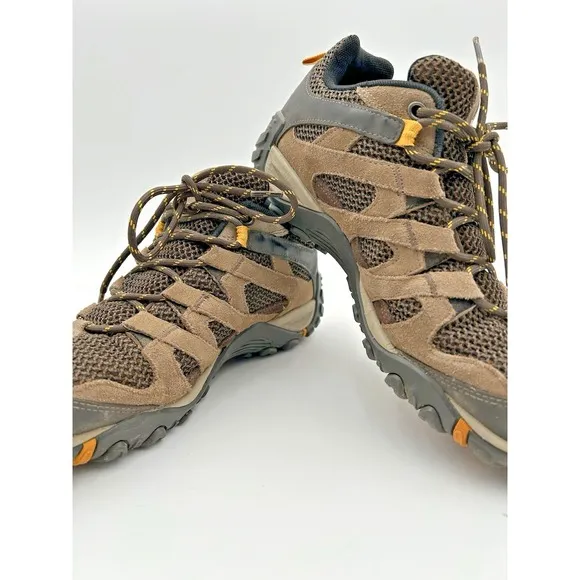 Merrell Alverstone Trail Hiking Boots Mens Size 8 Outdoor Shoes J48531 Granola
