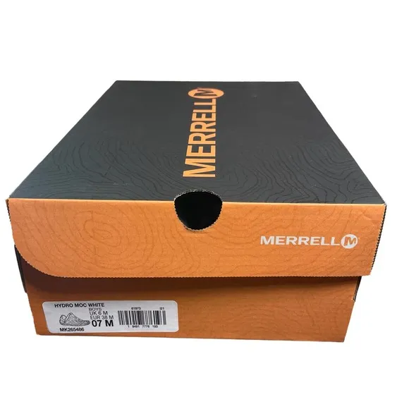 Merrell Boys Hydro Moc Drift Water Hiking Sandals White Size 7/Women Size 8.5
