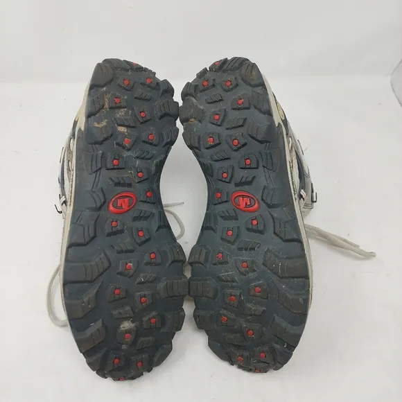 Merrell Grey Brown Pulse Mid Top Gore Tex Hiking Boots Gorpcore Outdoor Size 10
