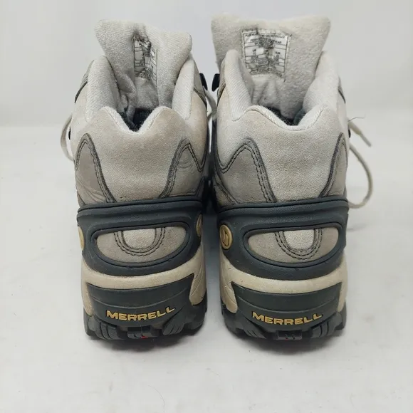 Merrell Grey Brown Pulse Mid Top Gore Tex Hiking Boots Gorpcore Outdoor Size 10
