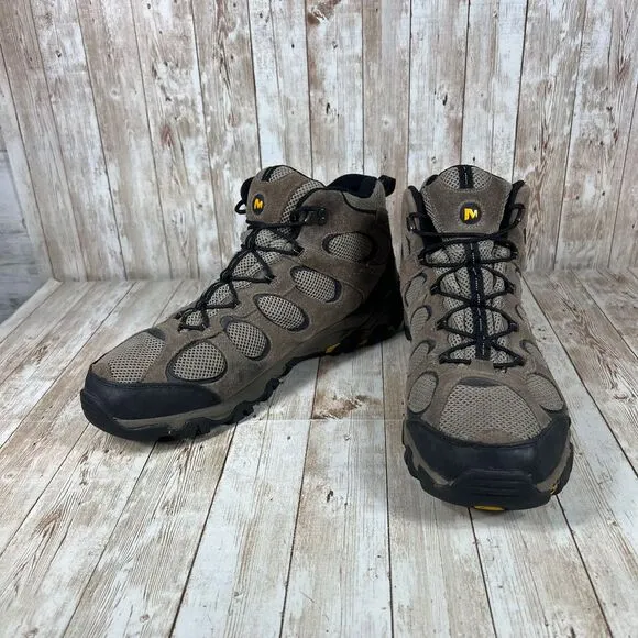 Merrell‎ Hiking Boots Waterproof Trail Outdoor Adventure Mid-Top Mens Size 14