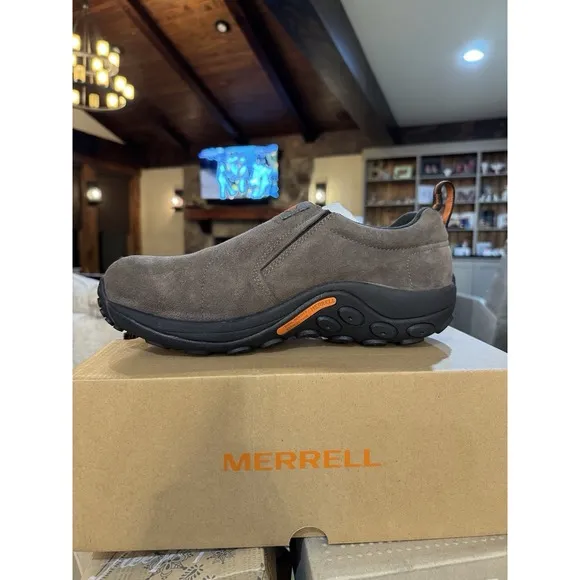 Merrell Jungle Moc Leather Comp Toe Work Shoes Wide Width Men Espresso ASTM SD 