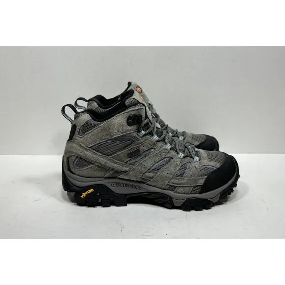 Merrell Moab 2 Mid Womens Size 9 Granite Waterproof Vibram Hiking J06054 Boots