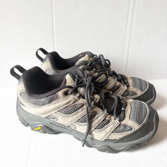 Merrell Moab 3 Goretex Hiking Boots Mens 8.5 Brown Waterproof Low Top Sneakers
