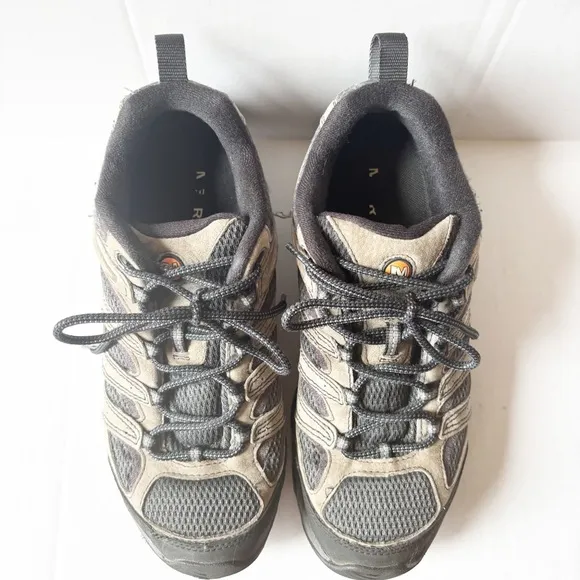 Merrell Moab 3 Goretex Hiking Boots Mens 8.5 Brown Waterproof Low Top Sneakers
