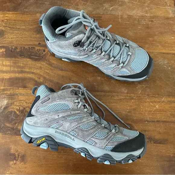 Merrell Moab 3 Mid Waterproof Wide Width hiking boots ladies size 10 Wide