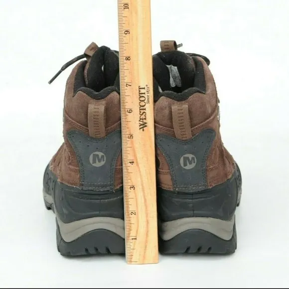 Merrell Moab Polar Espresso Select Dry Warm Ice Grip Hiking Snow Boots Mens 7