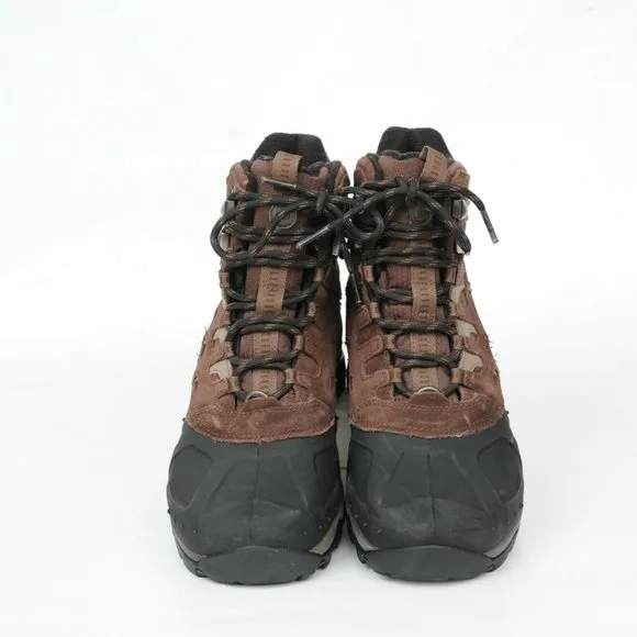 Merrell Moab Polar Espresso Select Dry Warm Ice Grip Hiking Snow Boots Mens 7