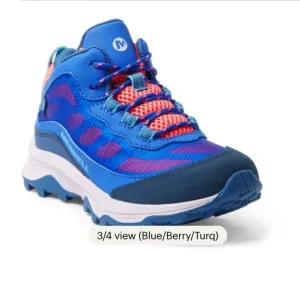 merrell Moab Speed Mid Waterproof Hiking Boots kid
