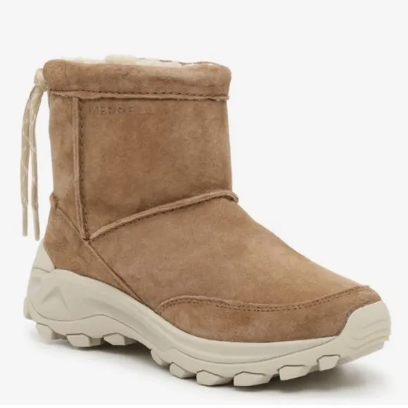 Merrell Tan Suede Ankle Boots