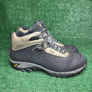 Merrell Thermo Boots Mens Sz 13 Gray Leather Hiking Waterproof Thinsulate 200G
