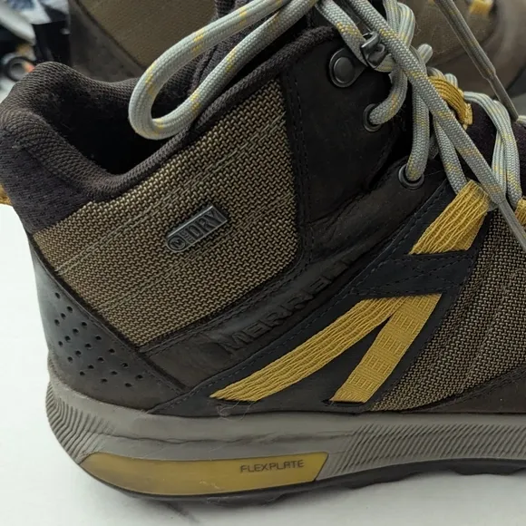 Merrell Zion Hunting Hiking Waterproof Mens Mid Boots Shoes Size 10.5