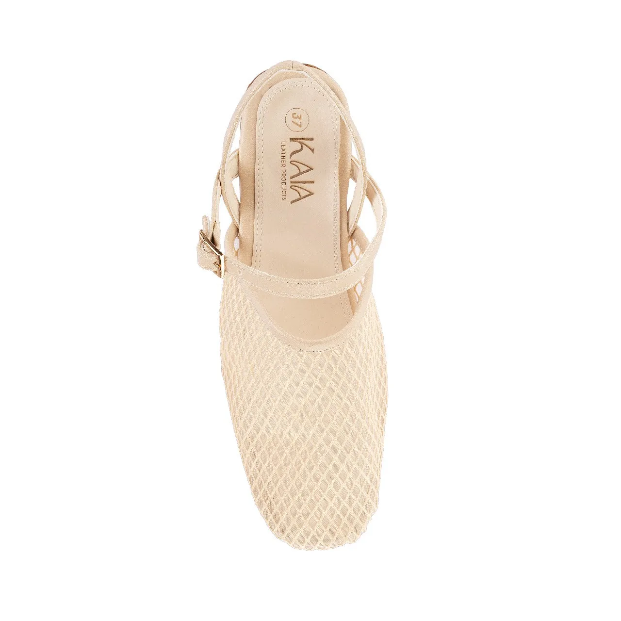 Mesh Slingback Flats
