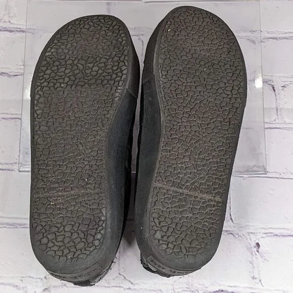 Michael Kors Cali Tracie Black Moc Logo Quilted Flats