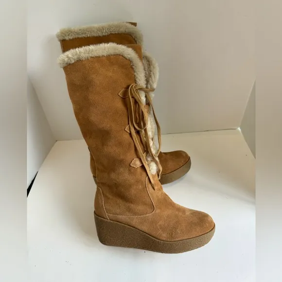 Michael Michael Kors Crosby Suede Boots. Size 7.5