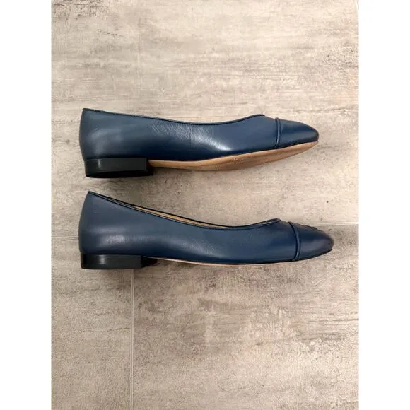 MICHAEL Michael Kors Dylan Navy Blue Ballet Flats Size 5.5