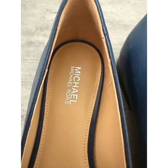 MICHAEL Michael Kors Dylan Navy Blue Ballet Flats Size 5.5