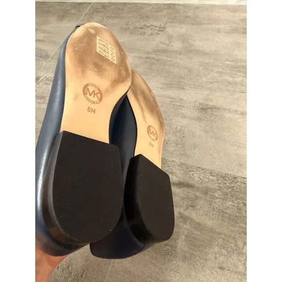 MICHAEL Michael Kors Dylan Navy Blue Ballet Flats Size 5.5