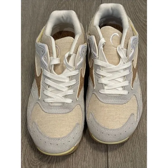 Mizuno Sky Medal Retro Classic Fashion Trainers Beige White US9.5/UK8.5/EU42.5