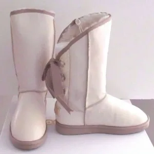 Moov Culture Leather &amp; Shearling Boots