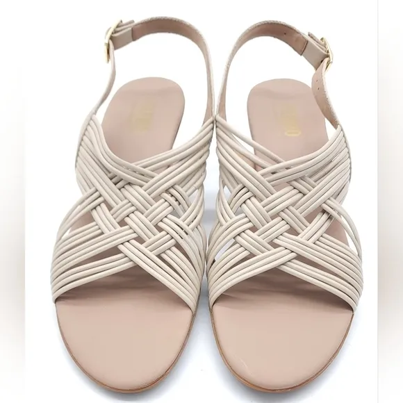 MUNRO Marianna Slingback Beige Sandals Stylish Comfort Women's Size 9.5 Narrow