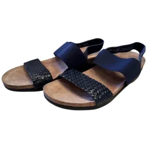 Munro Pisces Woven Navy Size 6.5 SandalArch Support Comfort Shoes $160 NWOB