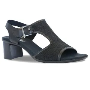 MUNRO WALLIS OPEN SQUARE TOE BLOCK HEEL T-STRAP SANDALS SIZE 9.5W NWOB