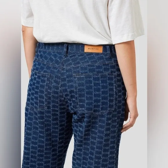 Munthe Riggs Patchwork Indigo Boyfriend Jeans