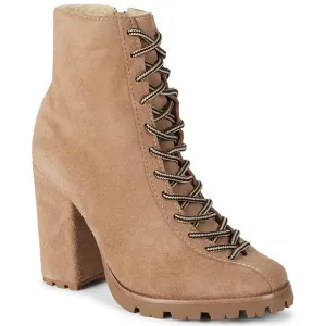 Naina Suede &amp; Faux Shearling Boots Sandstone sz 7