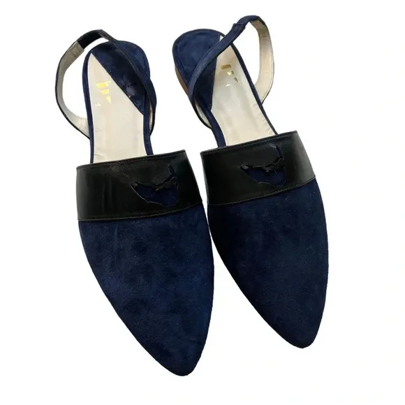 Nantucket Sole Leather Slingback Flats 8