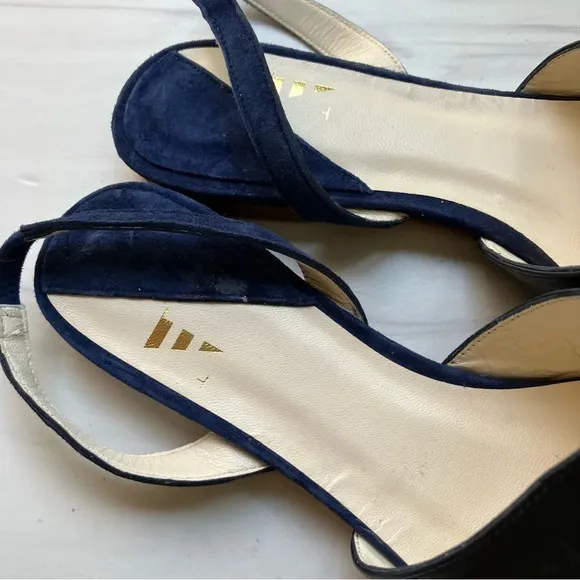 Nantucket Sole Leather Slingback Flats 8