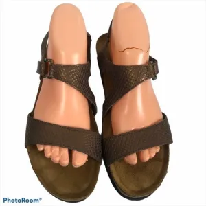Naot Pamela bronze leather sandals mint condition