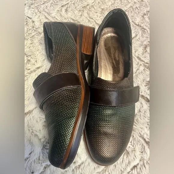 Naot Wind Slip On Loafers Womens Iridescent Copper Leather Comfort ShoeSize 8.5