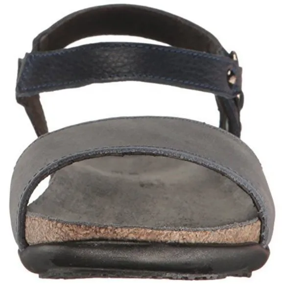 NAOT WOMEN'S SABRINA SANDAL VINTAGE SLATE LTHR/INK LTHR 7-7.5 M US