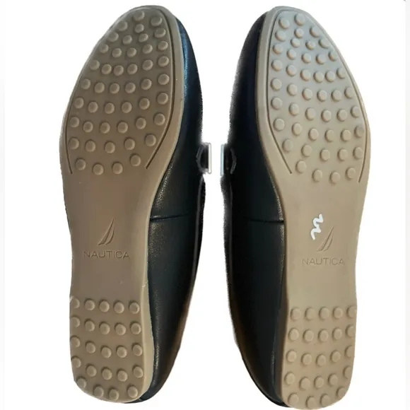 Nautica Black Denehoe Loafers, Women’s Size 6.