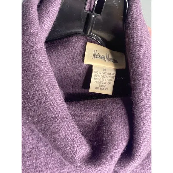 Neiman Marcus Cashmere Sleeveless Turtleneck Sweater Quality Vintage ~ Sz M