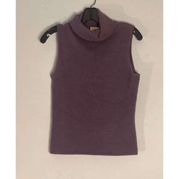 Neiman Marcus Cashmere Sleeveless Turtleneck Sweater Quality Vintage ~ Sz M