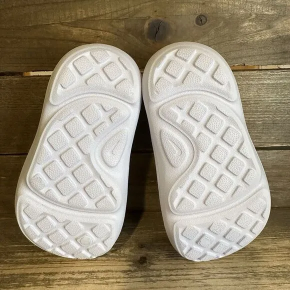 New $55 Little Kids Nike Aqua‎ Swoosh Water/Land Blk/White Shoes Sandals Size 7C