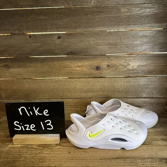 New $55‎ Little Kids Nike Aqua Swoosh Water/Land White Shoes Sandals Size 13 C