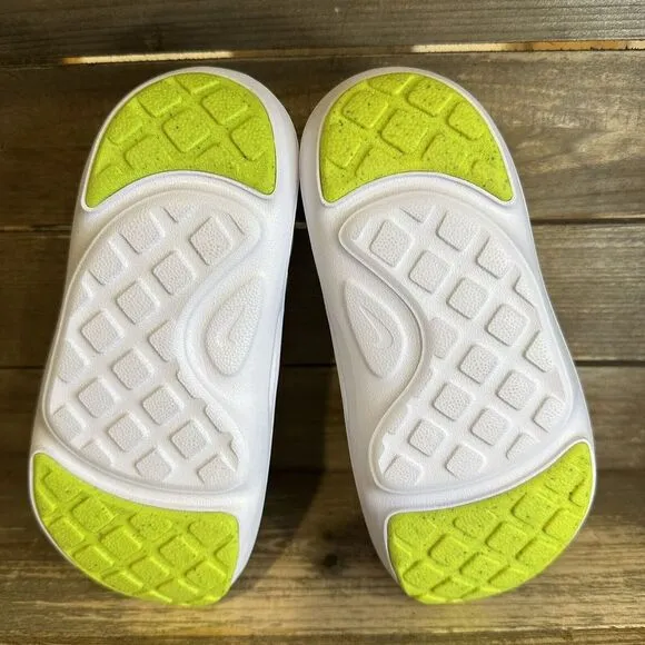 New $55‎ Little Kids Nike Aqua Swoosh Water/Land White Shoes Sandals Size 13 C