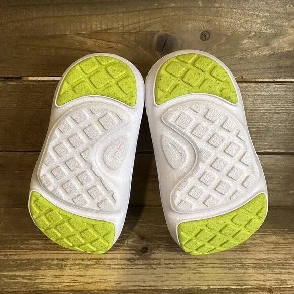 New $55 Little Kids Nike Aqua Swoosh Water/Land White Shoes Sandals Size‎ 8C
