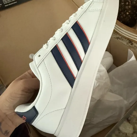 New Adidas Grand Court 2.0 White Sneakers