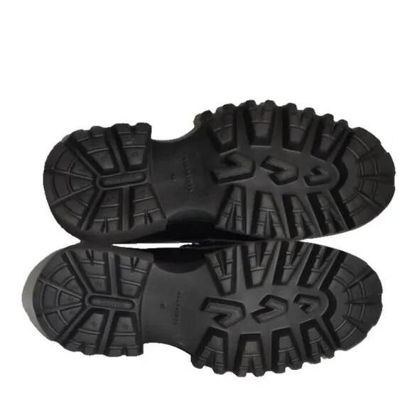 New! ALLSAINTS Lola Loafer Black Leather 40 EU 10 US DD479