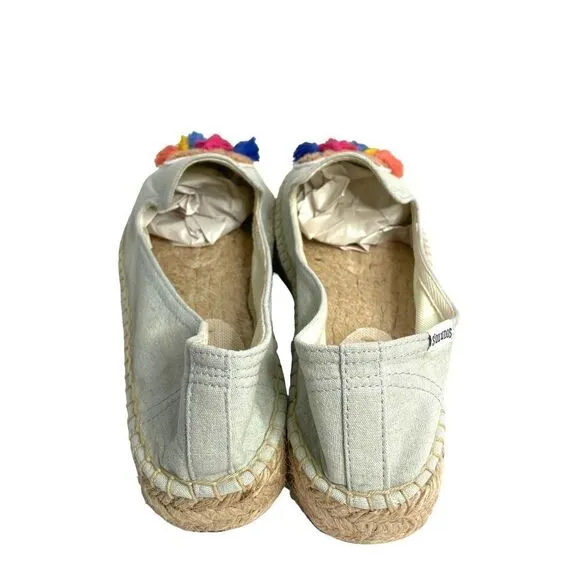NEW Anthropologie Soludos Tasseled Camel Espadrilles Sz 8.5