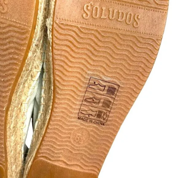NEW Anthropologie Soludos Tasseled Camel Espadrilles Sz 8.5