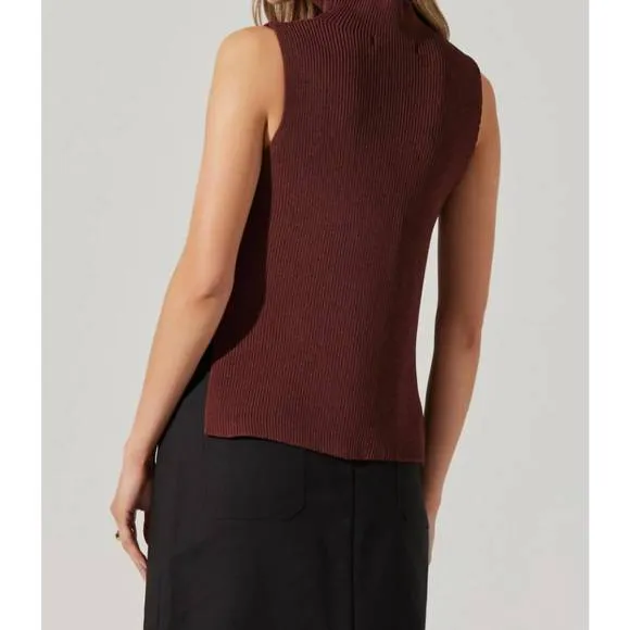 NEW ASTR zea sweater in mulberry