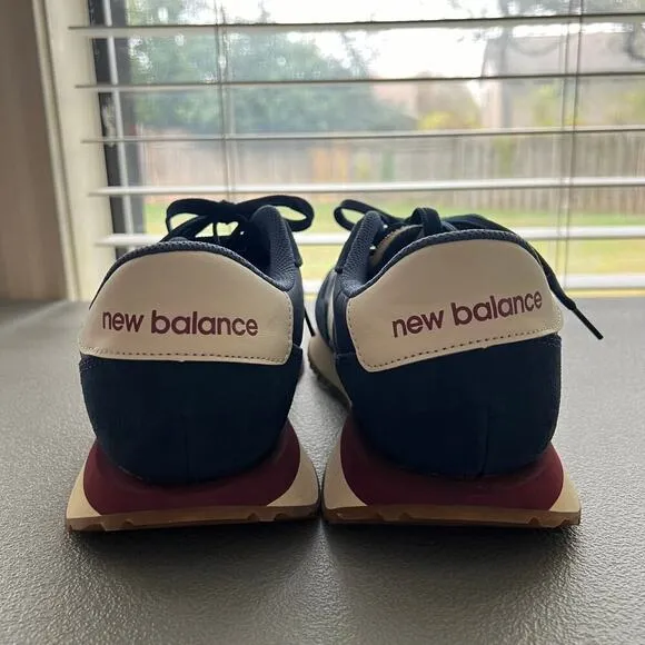 New Balance 237 Mens Blue Suede Lace Up Lifestyle V1 Sneakers Size 10